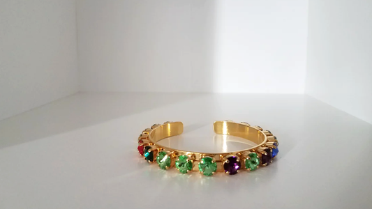 Birthstones Cuff - Custom Jewelry
