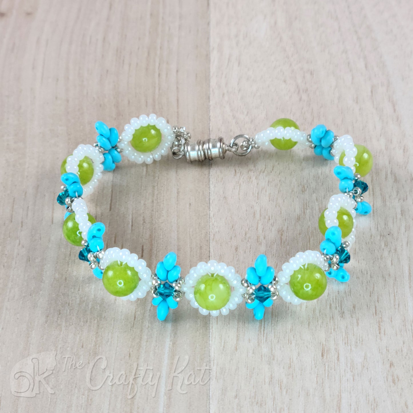 How to Make Flower Bead Bracelet (Daisy Chain Bracelet)
